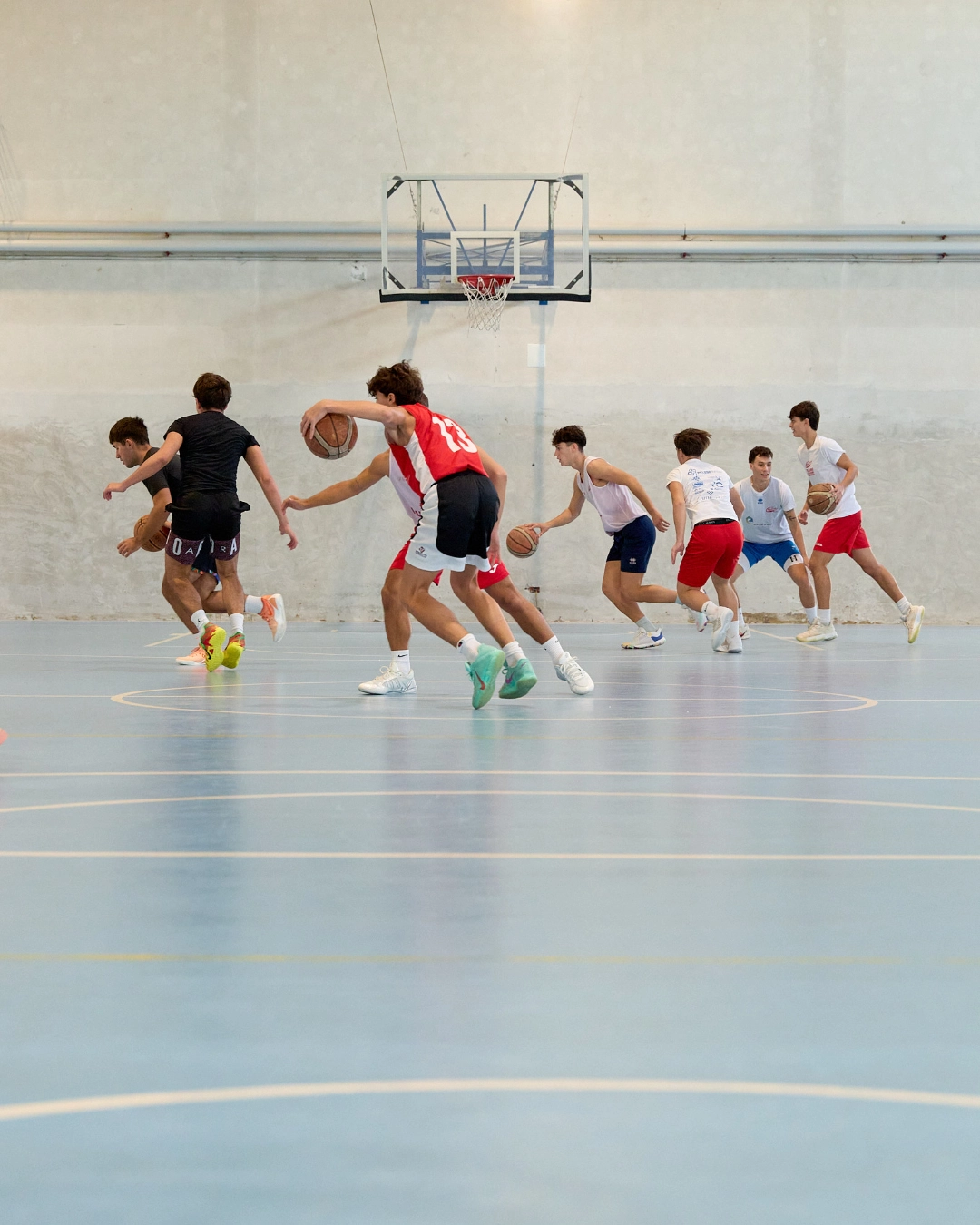 Allenamento squadra in palestra